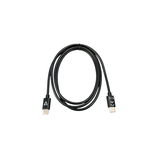 Cable de charge noir et transfert de donneés USB c sologic