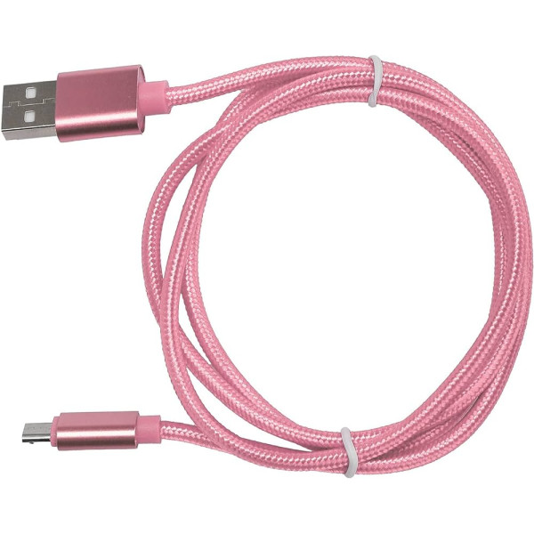 Cable de charge Rose et transfert de donneés USB C sologic