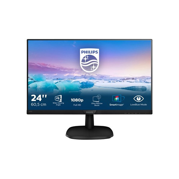 23 8 Philips V line 243V7QDAB LED FHD 1920x1080 HDMI DVI VGA HP