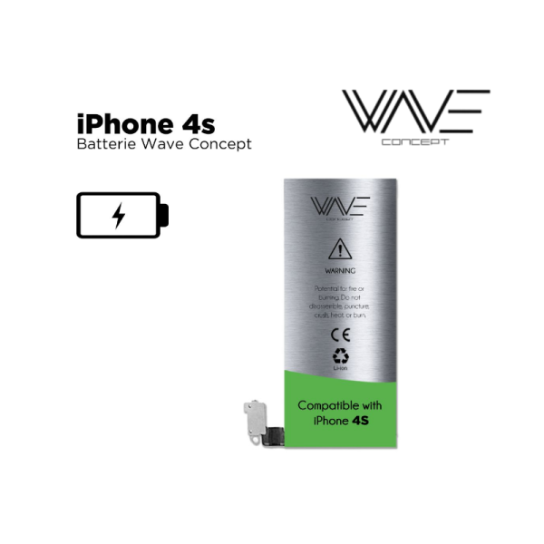 BATTERIE COMPATIBLE IPHONE 4S WAVE CONCEPT SOUS BOITE