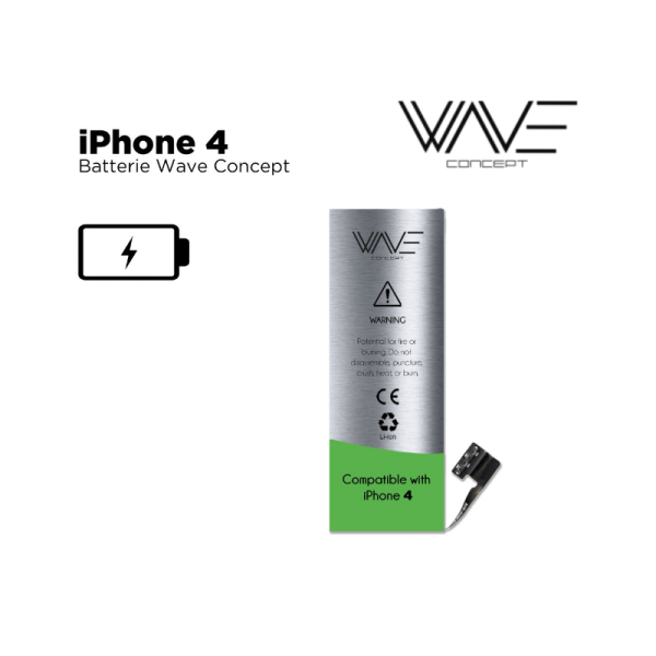 BATTERIE COMPATIBLE IPHONE 4 WAVE CONCEPT SOUS BOITE