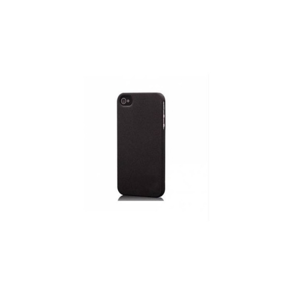 COQUE ARRIERE RIGIDE STAX TOUCHE GRANULE NOIR POUR IPHONE 5 5S S