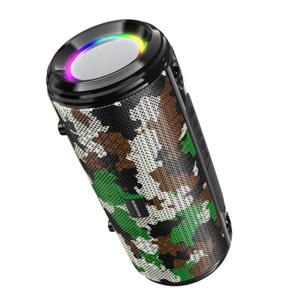 ENCEINTE BLUETOOTH BOROFONE BR13 LUMIERE D AMBIANCE CAMOUFLAGE