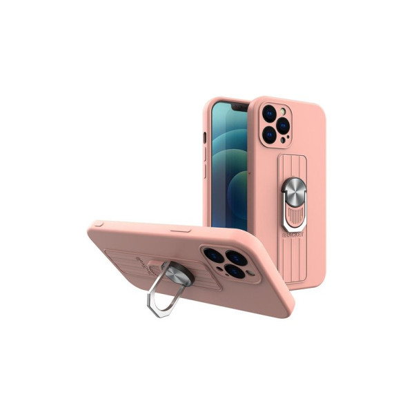 ETUI SILICONE ROSE RING CASE IPHONE 13