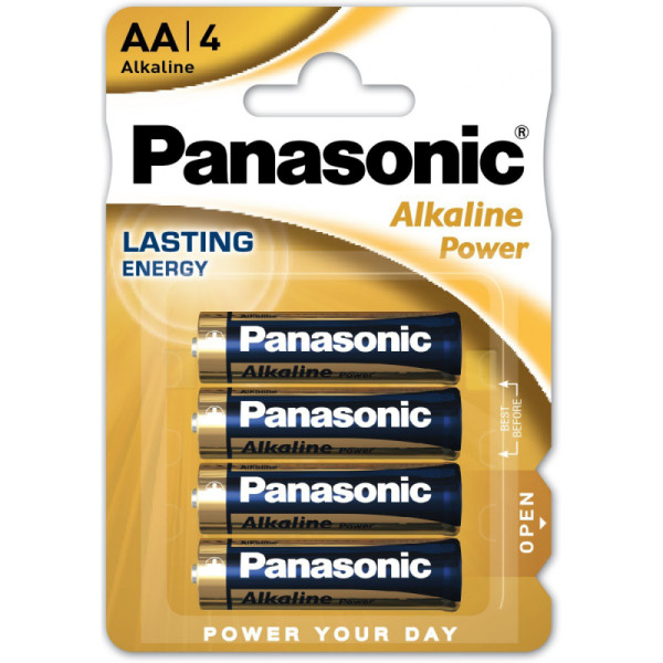 PANASONIC PILES ALCALINE AA X4 PAR BOITE DE 12