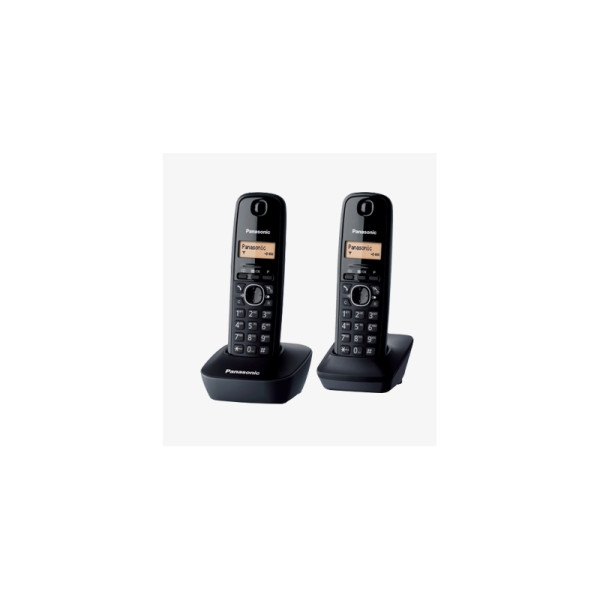 TELEPHONE SANS FIL PANASONIC KX TG 1612 DUO NOIR