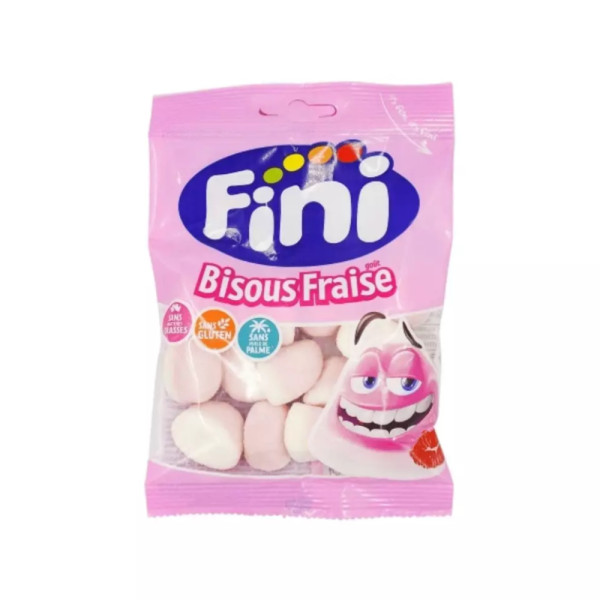 Bonbon Fini bisous à la Fraise Sachet 100g