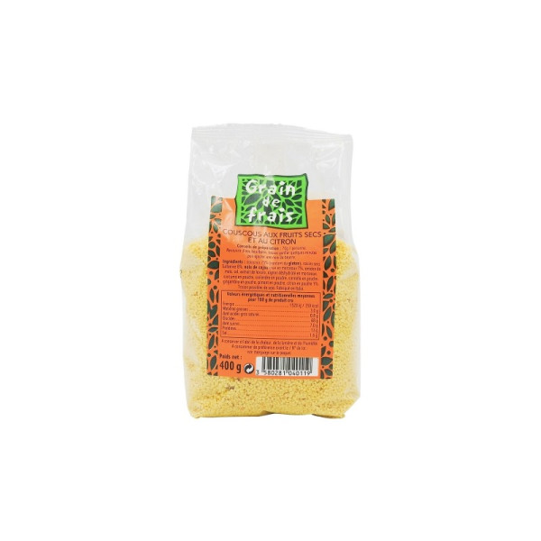 Couscous aux fruits secs et au citron Grain Frais 400 g