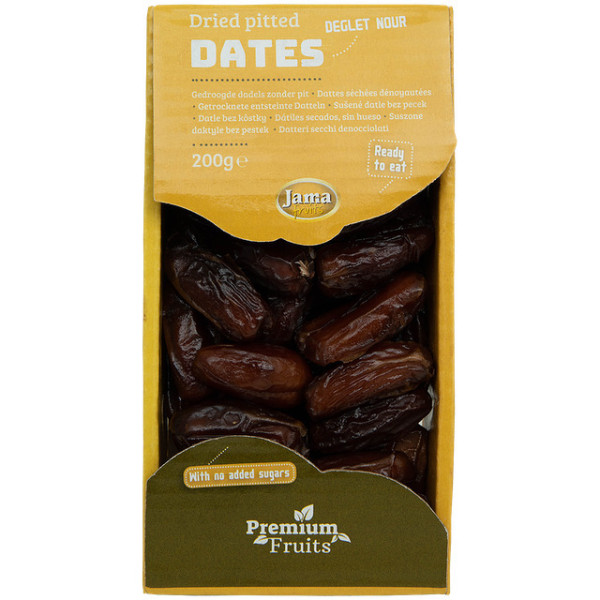 Dattes séchées dénoyautées Jama Fruits 200g