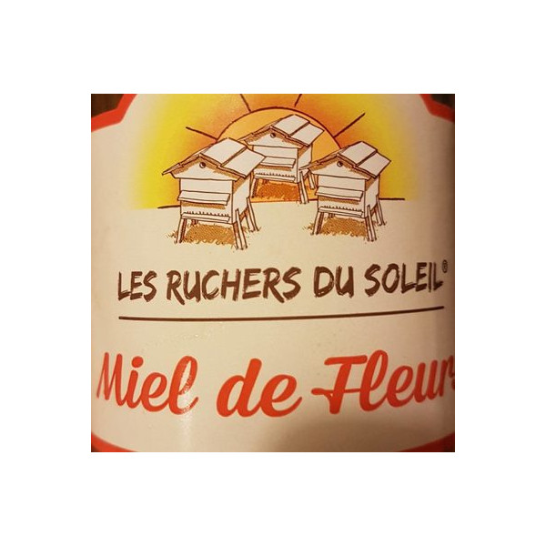 Miel de fleurs Les Ruchers du Soleil 375 g