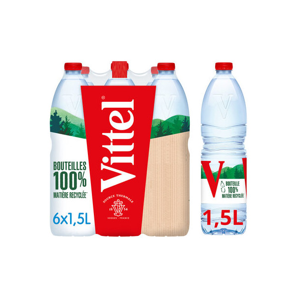 VITTEL eau minérale naturelle 6 x 1 5L Vittel 9000 ml