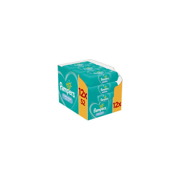 PAMPERS LINGETTES BEBE 52 PCS